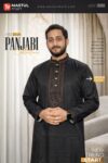 Premium Cotton Panjabi – Classic Black Royal Embroidery Edition
