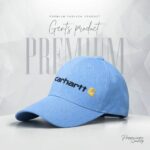 Sky Blue Minimal Logo Premium Cap
