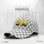 Luxury Monogram Premium Cap (White Edition)