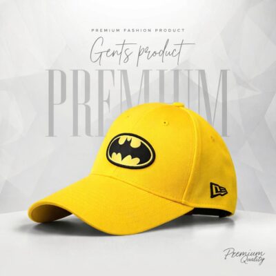 Batman Inspired Yellow Premium Cap