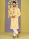 Premium Golden Sand Cotton Panjabi