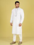 Premium Pristine White Cotton Panjabi