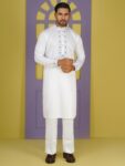 Premium Crystal White Cotton Panjabi
