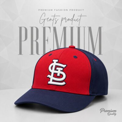 Louis Cardinals Red and Navy Blue Cap