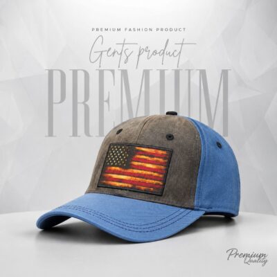 American flag baseball cap